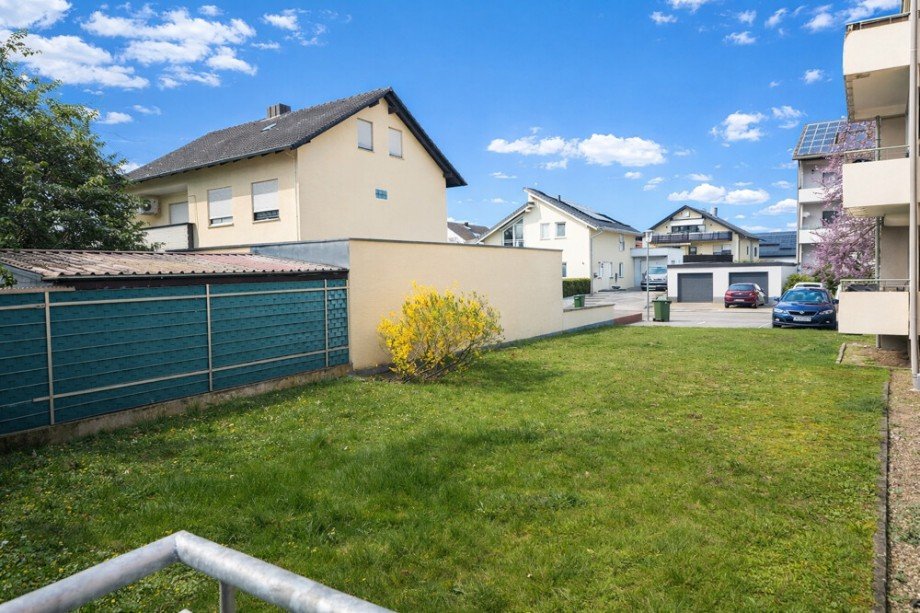 Blick zum Gemeinschaftsgarten Erdgeschosswohnung Forst