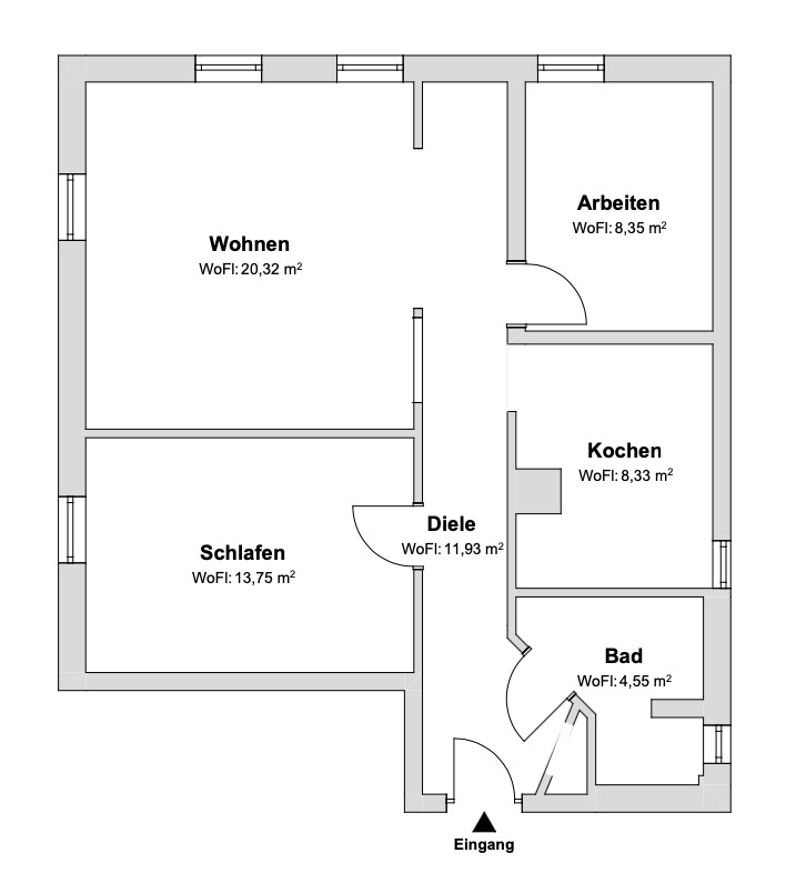 Grundriss Bissingen Etagenwohnung Bietigheim-Bissingen / Bissingen