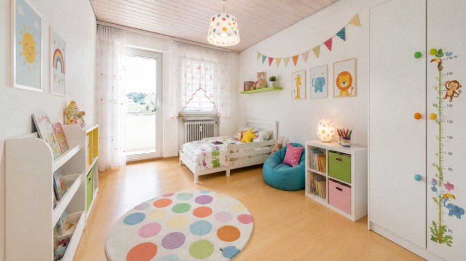 Kinderzimmer_KI bearbeitet Etagenwohnung Asperg